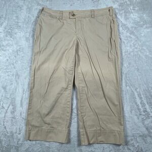 Gap Favorite‎ Khaki Capri Crop Pants Women's Size 12 Beige Casual Everyday